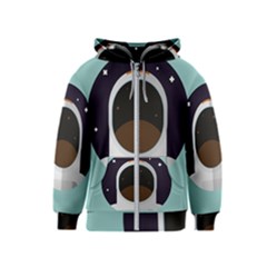 Astronaut Space Astronomy Universe Kids  Zipper Hoodie by Sarkoni