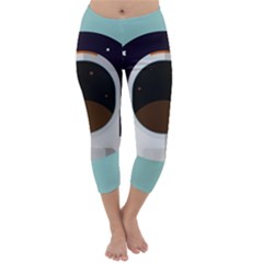 Astronaut Space Astronomy Universe Capri Winter Leggings  by Sarkoni