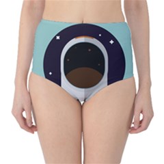 Astronaut Space Astronomy Universe Classic High-waist Bikini Bottoms by Sarkoni