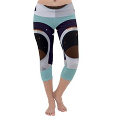 Astronaut Space Astronomy Universe Capri Yoga Leggings by Sarkoni