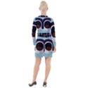 Astronaut Space Astronomy Universe Button Long Sleeve Dress View2