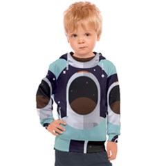 Astronaut Space Astronomy Universe Kids  Hooded Pullover by Sarkoni