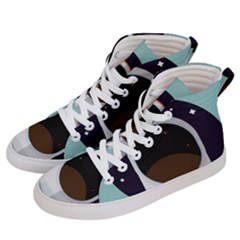 Astronaut Space Astronomy Universe Men s Hi-top Skate Sneakers by Sarkoni