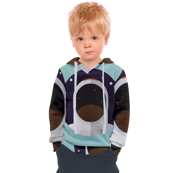 Astronaut Space Astronomy Universe Kids  Overhead Hoodie