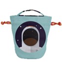 Astronaut Space Astronomy Universe Drawstring Bucket Bag View1