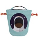 Astronaut Space Astronomy Universe Drawstring Bucket Bag View2