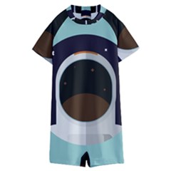 Astronaut Space Astronomy Universe Kids  Boyleg Half Suit Swimwear by Sarkoni