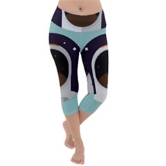 Astronaut Space Astronomy Universe Lightweight Velour Capri Yoga Leggings by Sarkoni