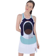 Astronaut Space Astronomy Universe Racer Back Mesh Tank Top by Sarkoni