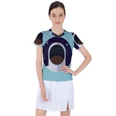 Astronaut Space Astronomy Universe Women s Sports Top by Sarkoni