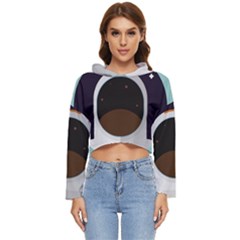 Astronaut Space Astronomy Universe Women s Lightweight Cropped Hoodie by Sarkoni