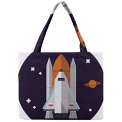 Rocket Space Universe Spaceship Mini Tote Bag