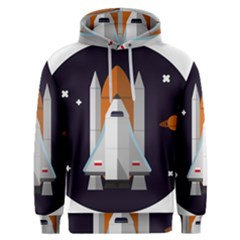 Rocket Space Universe Spaceship Men s Overhead Hoodie