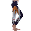 Rocket Space Universe Spaceship Kids  Lightweight Velour Classic Yoga Leggings View3