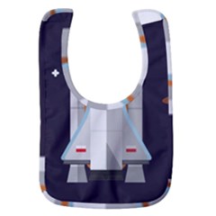 Rocket Space Universe Spaceship Baby Bib by Sarkoni