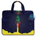 Rocket Halftone Astrology Astronaut MacBook Pro 16  Double Pocket Laptop Bag  View1