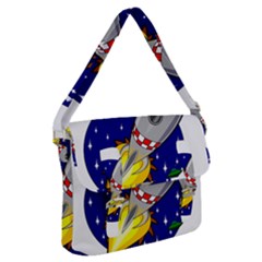 Rocket Ship Launch Vehicle Moon Buckle Messenger Bag by Sarkoni