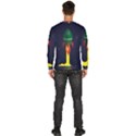 Rocket Halftone Astrology Astronaut Men s Fleece Sweatshirt View4