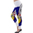 Rocket Ship Launch Vehicle Moon Lightweight Velour Leggings View3