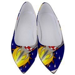 Rocket Ship Launch Vehicle Moon Women s Low Heels by Sarkoni