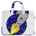 Rocket Ship Launch Vehicle Moon MacBook Pro 16  Double Pocket Laptop Bag  View1