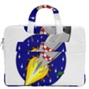 Rocket Ship Launch Vehicle Moon MacBook Pro 16  Double Pocket Laptop Bag  View2