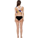 Rocket Ship Launch Vehicle Moon Low Cut Ruffle Edge Bikini Top View4