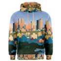 City Buildings Urban Dawn Men s Overhead Hoodie View1