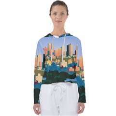 City Buildings Urban Dawn Women s Slouchy Sweat