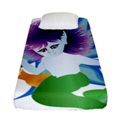 Mermaid Fantasy Undersea Merman Fitted Sheet (single Size) by Sarkoni