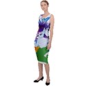 Mermaid Fantasy Undersea Merman Sleeveless Pencil Dress View2