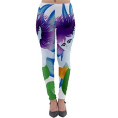 Mermaid Fantasy Undersea Merman Lightweight Velour Leggings by Sarkoni