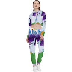 Mermaid Fantasy Undersea Merman Cropped Zip Up Lounge Set by Sarkoni