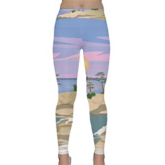 Vacation Island Sunset Sunrise Classic Yoga Leggings by Sarkoni