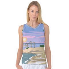 Vacation Island Sunset Sunrise Women s Basketball Tank Top