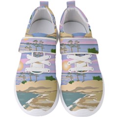 Vacation Island Sunset Sunrise Men s Velcro Strap Shoes by Sarkoni