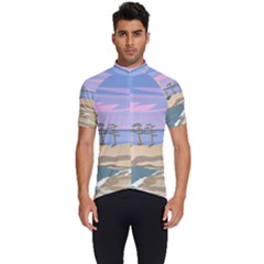 Vacation Island Sunset Sunrise Men s Short Sleeve Cycling Jersey by Sarkoni