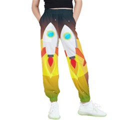 Rocket Take Off Missiles Cosmos Kids  Joggers by Sarkoni