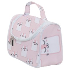 Pattern Pink Cute Sweet Fur Cats Satchel Handbag by Sarkoni