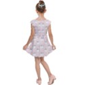 Pattern Pink Cute Sweet Fur Cats Kids  Cap Sleeve Dress View2