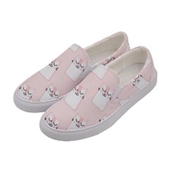 Pattern Pink Cute Sweet Fur Cats Women s Canvas Slip Ons by Sarkoni