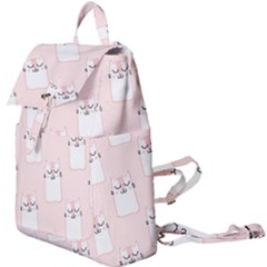 Pattern Pink Cute Sweet Fur Cats Buckle Everyday Backpack by Sarkoni