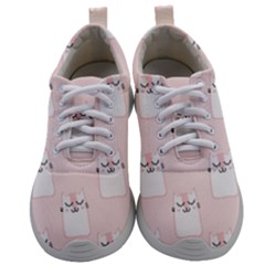 Pattern Pink Cute Sweet Fur Cats Mens Athletic Shoes by Sarkoni