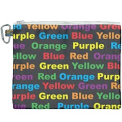 Red Yellow Blue Green Purple Canvas Cosmetic Bag (xxxl) by Sarkoni