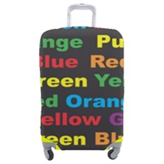 Red Yellow Blue Green Purple Luggage Cover (medium) by Sarkoni