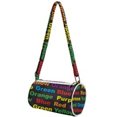 Red Yellow Blue Green Purple Mini Cylinder Bag by Sarkoni