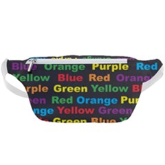 Red Yellow Blue Green Purple Waist Bag  by Sarkoni