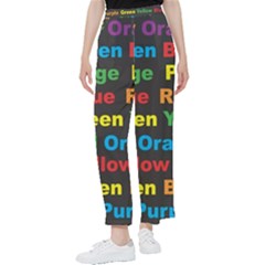 Red Yellow Blue Green Purple Women s Pants  by Sarkoni