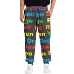 Red Yellow Blue Green Purple Men s Elastic Waist Pants by Sarkoni