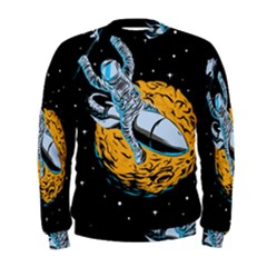 Astronaut Planet Space Science Men s Sweatshirt by Sarkoni